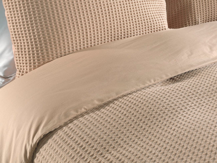 Heckett Lane Dekbedovertrek Katoen Vafala - pale khaki