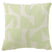 J-line - Kussen Geo Textiel Wit|muntgroen - 43x43x10cm