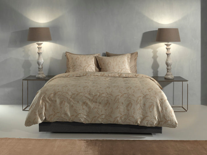 Zo Home Dekbedovertrekset Katoen Satijn Fiori di - forest sand