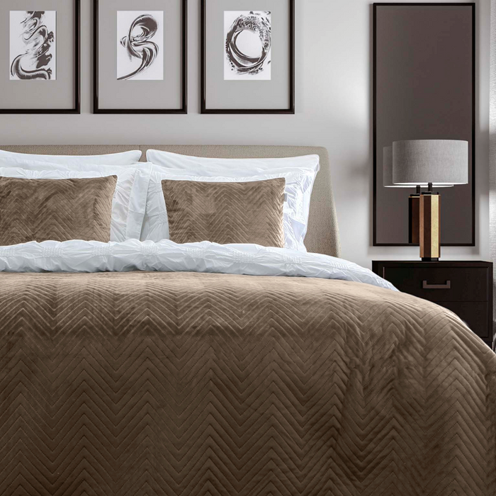 Yellow Bedsprei Madeline - taupe