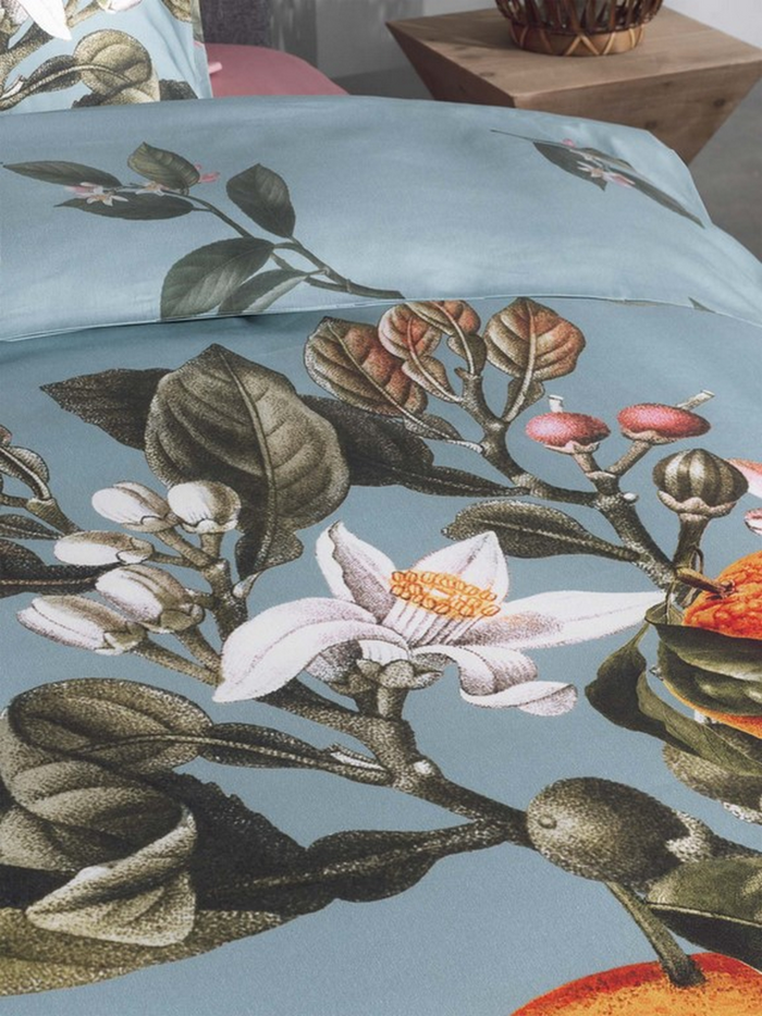 Heckett Lane Dekbedovertrek Katoen Satijn Palmira - blue