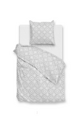 Zo Home Dekbedovertrek Perkal Katoen Piastrella - crystal white