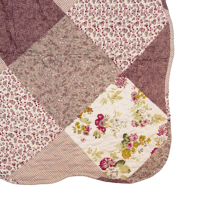 Clayre & Eef Bedsprei 230x250 cm Paars Polyester Sprei