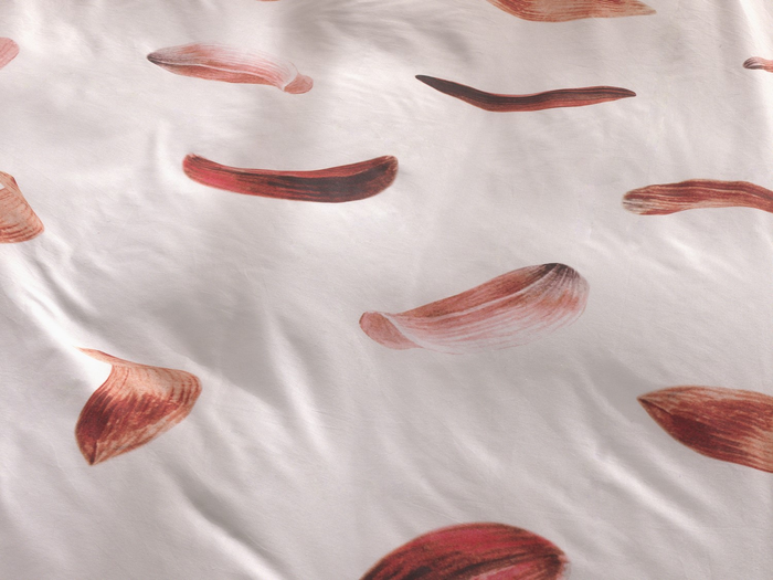 Heckett Lane Dekbedovertrek Katoen Dobby Flori - off white