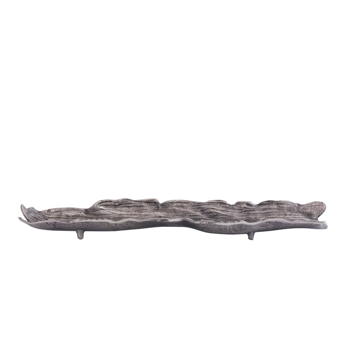 PTMD Lukne Nickle Casted Alu Wavy Bowl Rectangle L