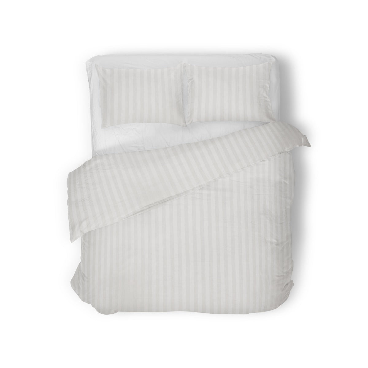 Eleganzzz Dekbedovertrek Hotel Kwaliteit Satijn Streep wit