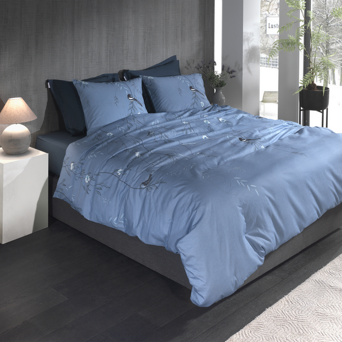 Heckett Lane Dekbedovertrek Katoen Twill Margaux - blue