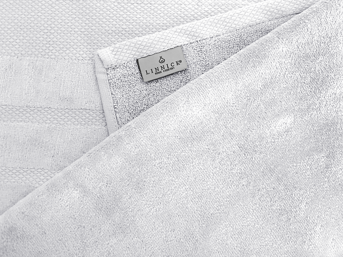 LINNICKVelours Badlaken  Katoen 70x140cm - white - 2X