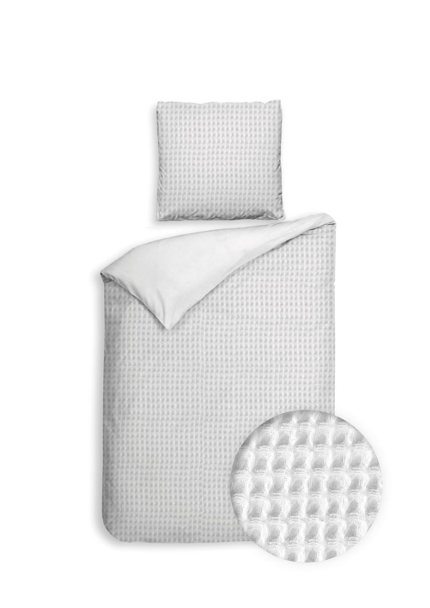 Heckett Lane Dekbedovertrek Katoen Vafala - super white