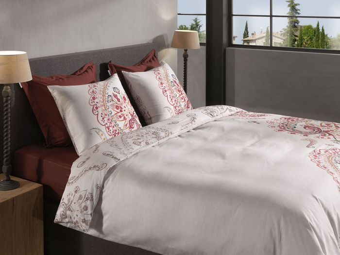 Heckett Lane Dekbedovertrek Katoen Satijn Ruby - natural