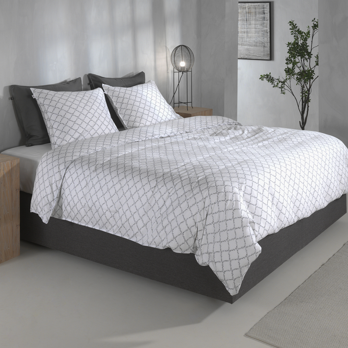 Zo Home Dekbedovertrek Katoen Satijn Linea di Satinado - white