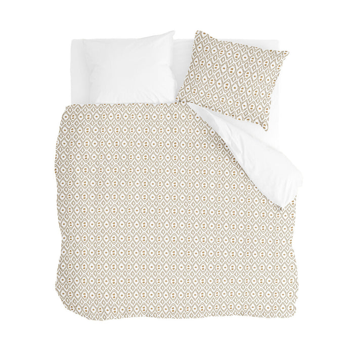 Walra - Dekbedovertrek Curved Diamonds - 200x220 - Wit