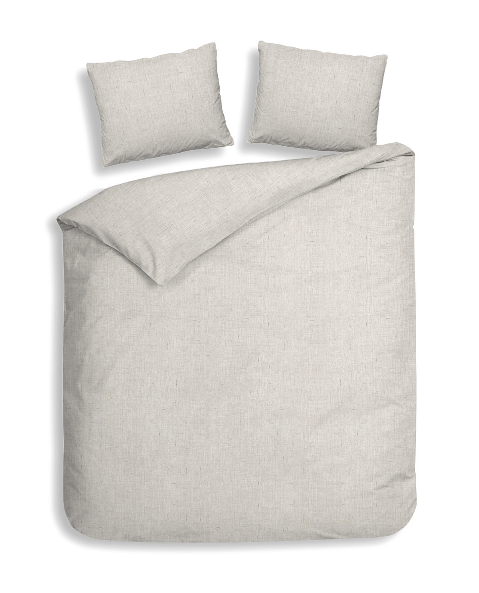 Heckett Lane Dekbedovertrek Flanel Franela - desert sand