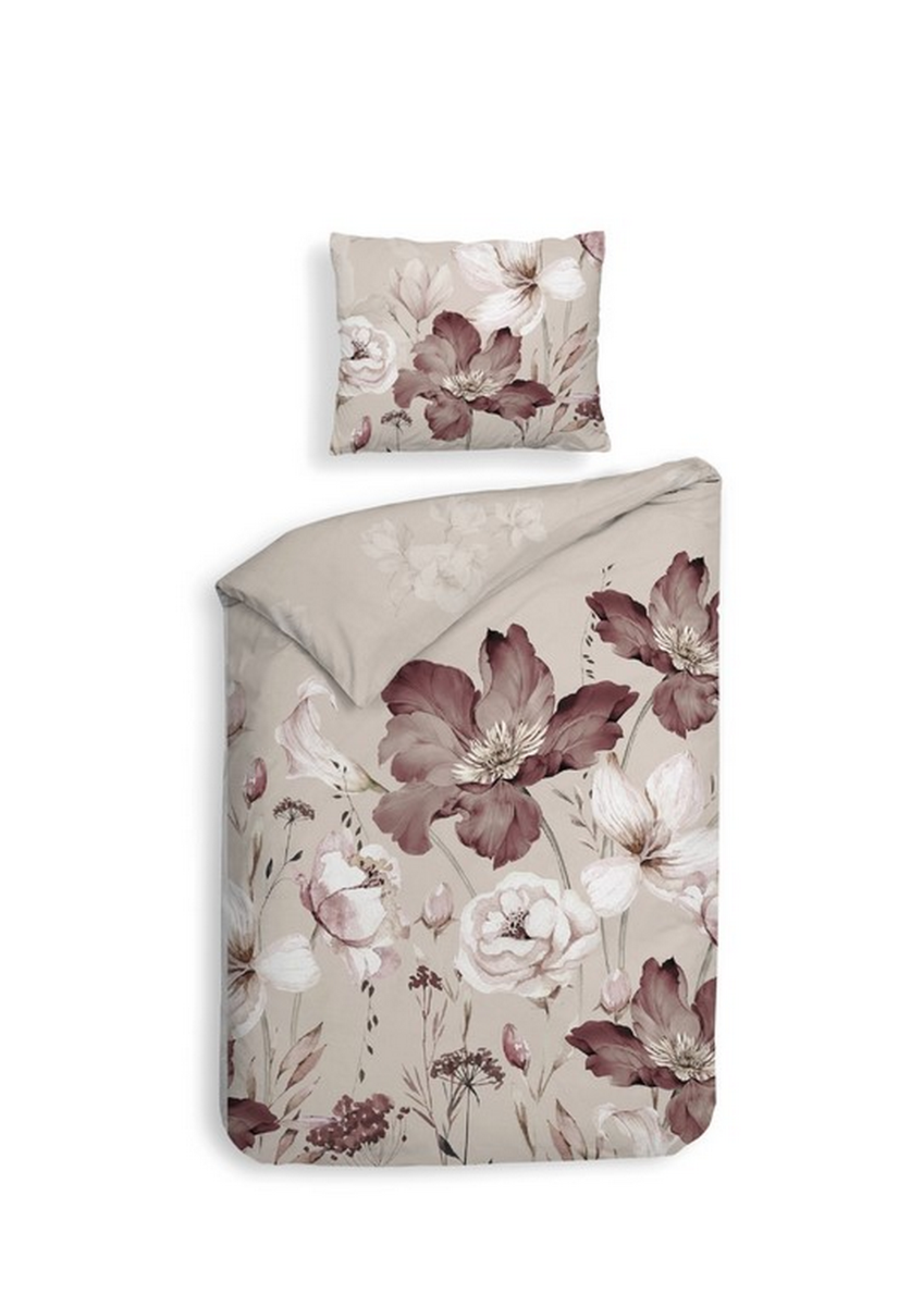 Heckett Lane Dekbedovertrek Katoen Satijn Marie - natural