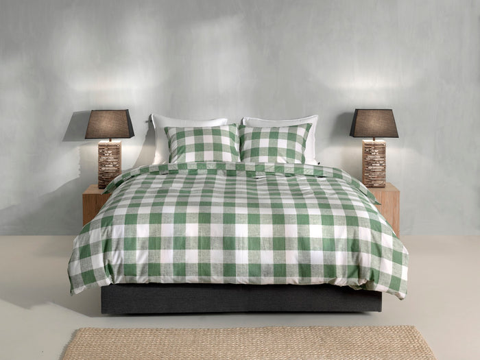 Zo Home Dekbedovertrek Katoen Quattro di Lino - moss green