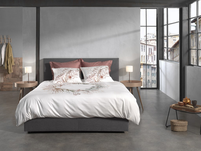 Heckett Lane Dekbedovertrek Katoen Satijn Coralline - white