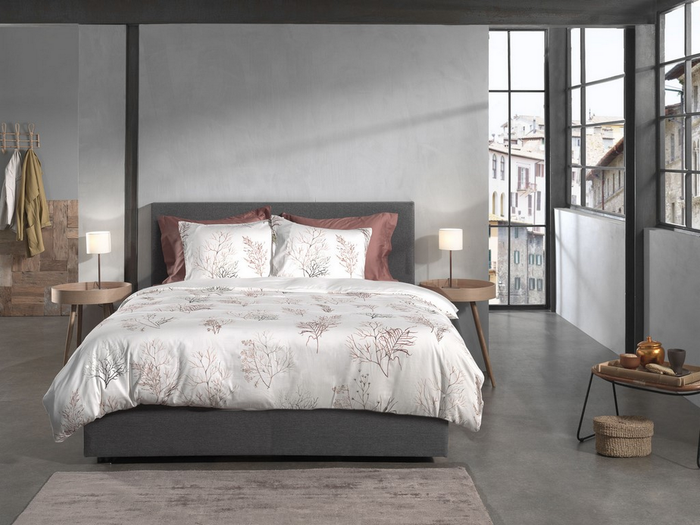 Heckett Lane Dekbedovertrek Katoen Satijn Coralline - white