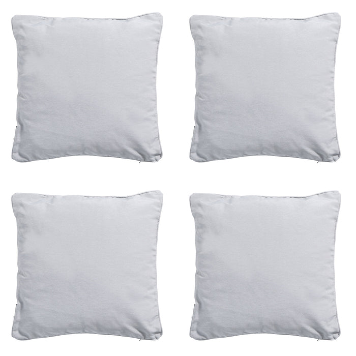 Madison -  Sierkussen Panama light grey - Ca. 60x60 cm - Set van 4