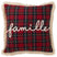 J-line - Kussen Ruit Famille Rood|groen - 45x45x12cm
