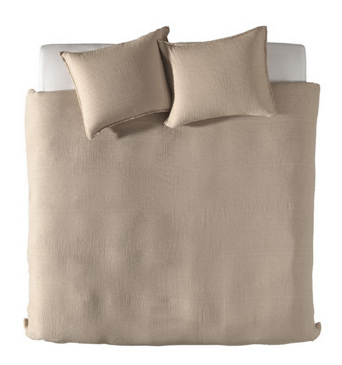 Yellow Dekbedovertrek Mousseline Katoen Garza - mojave sand