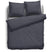 Eleganzzz Dekbedovertrek Uni Perkal Katoen Met Bies - antraciet