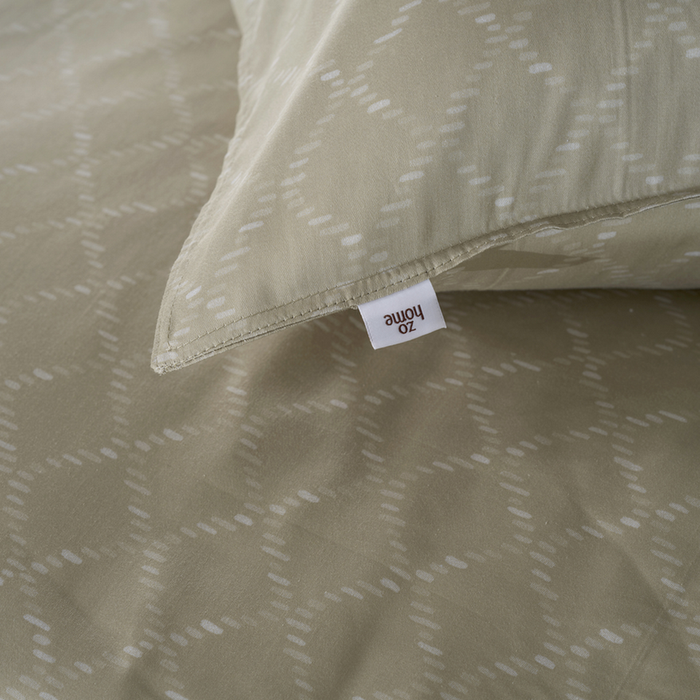 Zo Home Dekbedovertrek Katoen Satijn Linea di Satinado - forest sand