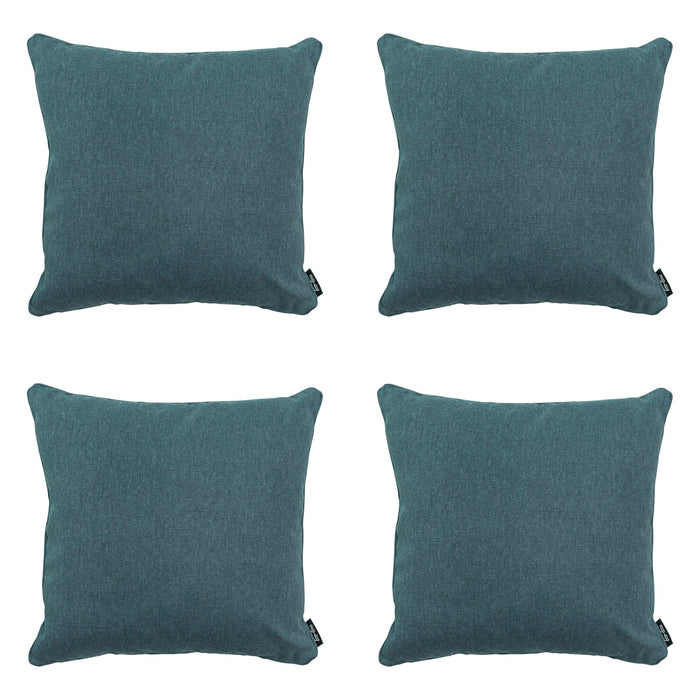 Madison -  Sierkussen Sea blue canvas eco+ - Ca. 50x50 cm - Set van 4