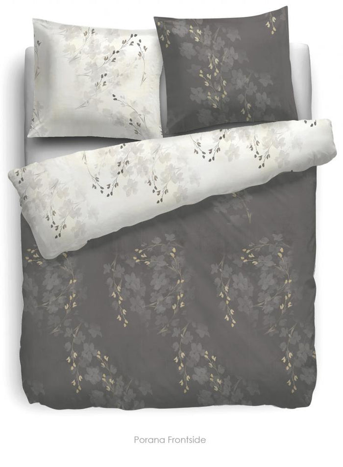 Heckett & Lane Dekbedovertrek Velvet Touch Refined Porana taupe