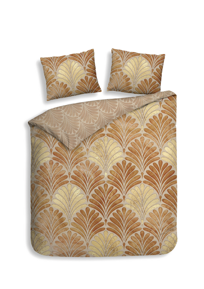 Heckett Lane Dekbedovertrek Katoen Satijn Elif - orange