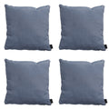 Madison -  Sierkussen Panama safier blue - Ca. 60x60 cm - Set van 4