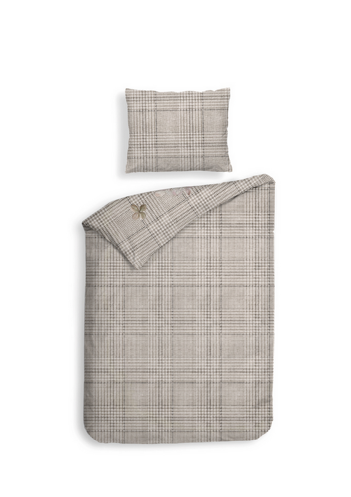 Heckett Lane Dekbedovertrek Katoen Twill Rory - beige