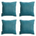 Madison -  Sierkussen Panama sea blue - Ca. 45x45 cm - Set van 4