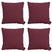 Madison -  Sierkussen Panama bordeaux - Ca. 60x60 cm - Set van 4