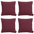 Madison -  Sierkussen Panama bordeaux - Ca. 60x60 cm - Set van 4