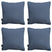 Madison -  Sierkussen Panama safier blue - Ca. 45x45 cm - Set van 4
