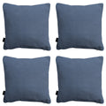 Madison -  Sierkussen Panama safier blue - Ca. 45x45 cm - Set van 4