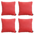 Madison -  Sierkussen Panama brick red - Ca. 45x45 cm - Set van 4