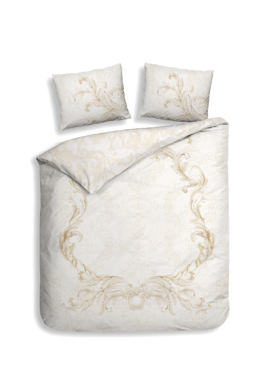 Heckett Lane Dekbedovertrek Katoen Satijn Lauren - off white