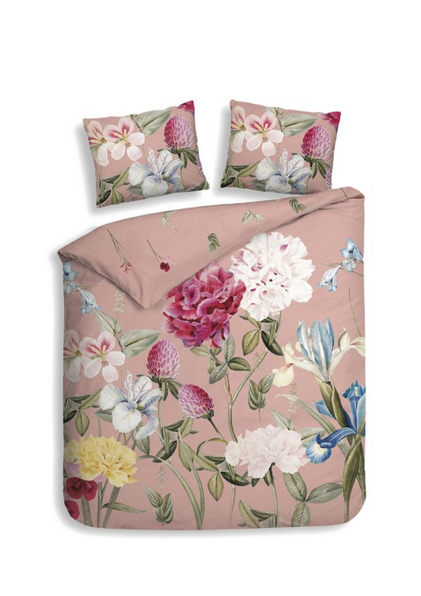 Heckett Lane Dekbedovertrek Katoen Satijn Flores - pink