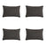 Madison -  Sierkussen Dark grey canvas eco+ - Ca. 30x50 cm - Set van 4