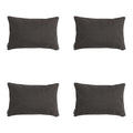 Madison -  Sierkussen Dark grey canvas eco+ - Ca. 30x50 cm - Set van 4