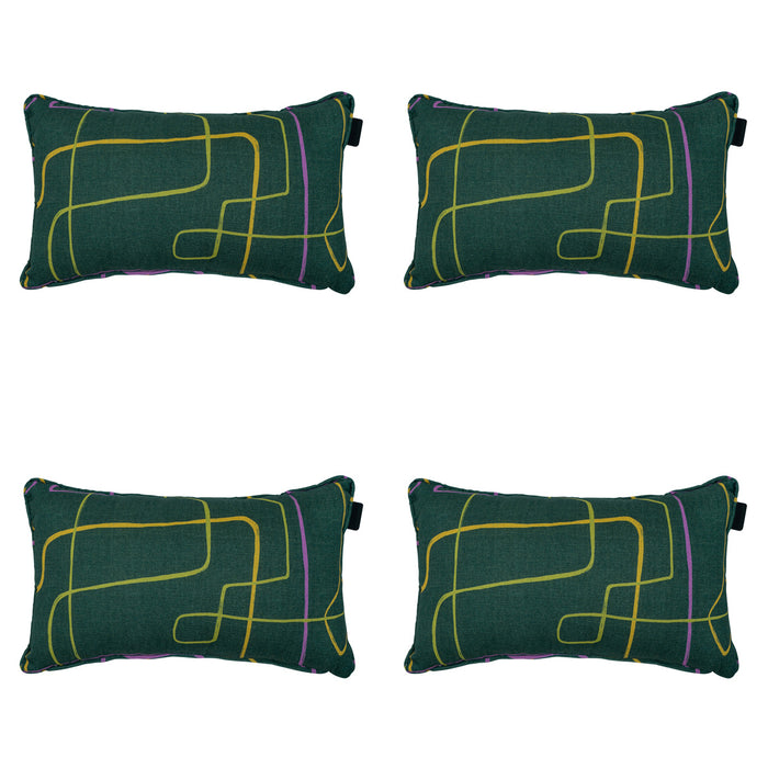 Madison -  Sierkussen Joah green - Ca. 30x50 cm - Set van 4