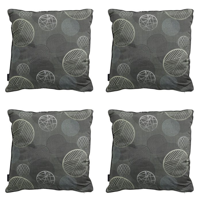 Madison -  Sierkussen Circle green - Ca. 50x50 cm - Set van 4