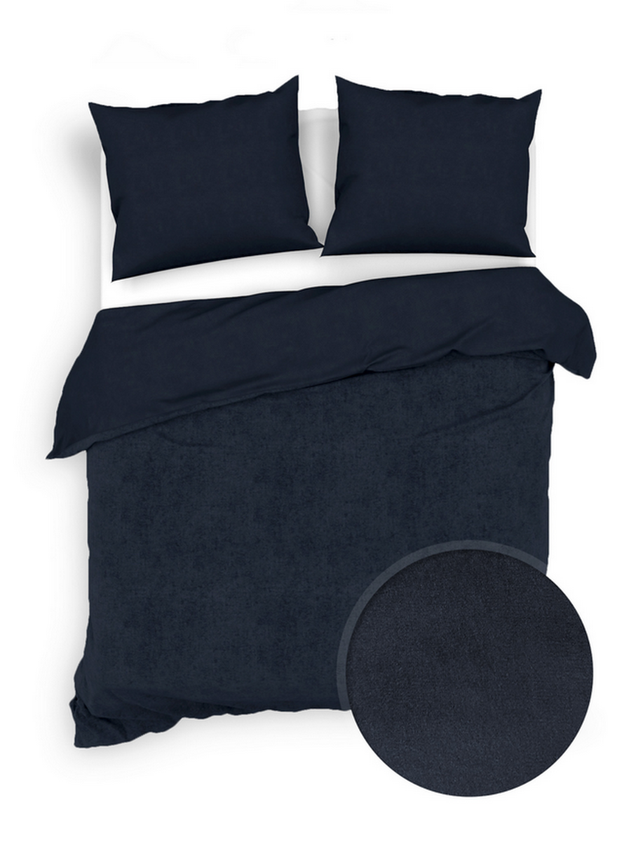 Zo Home Dekbedovertrek Katoen Velluto - night blue
