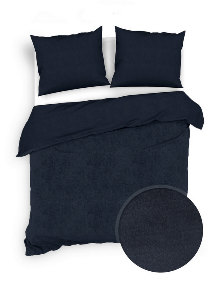 Zo Home Dekbedovertrek Katoen Velluto - night blue