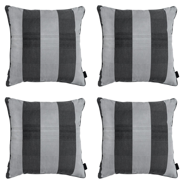 Madison -  Sierkussen Alice grey - Ca. 50x50 cm - Set van 4