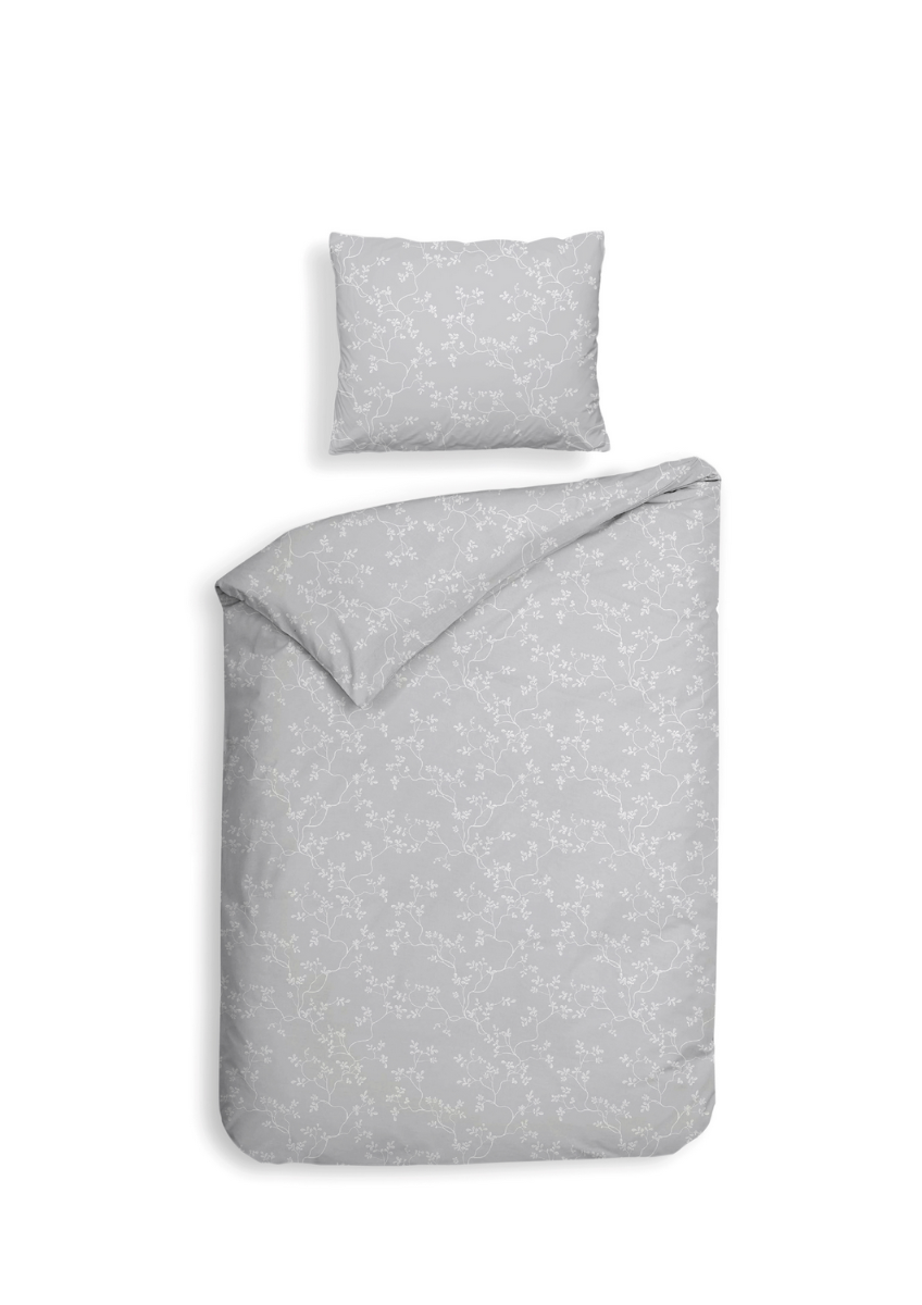 Heckett Lane Dekbedovertrek Flanel Alloro - light grey