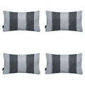 Madison -  Sierkussen Banda grey - Ca. 30x50 cm - Set van 4