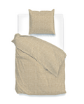 Zo Home Dekbedovertrek Katoen Lino Linnen Look - tan brown