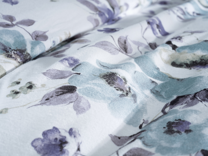 Zo Home Dekbedovertrek Flanel Celia - white